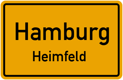 Ortsschild Hamburg Heimfeld