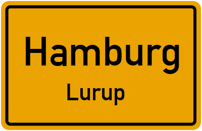 Ortsschild Hamburg Lurup