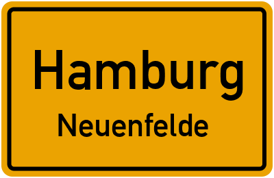 Ortsschild Hamburg Neuenfelde