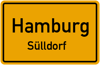 Ortsschild Hamburg Sülldorf