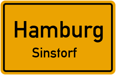 Ortsschild Hamburg Sinstorf
