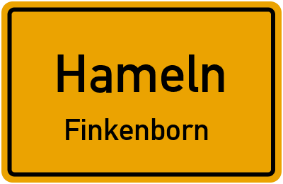 Straßenverzeichnis Hameln Finkenborn