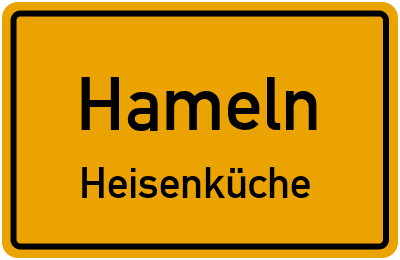 Straßenverzeichnis Hameln Heisenküche