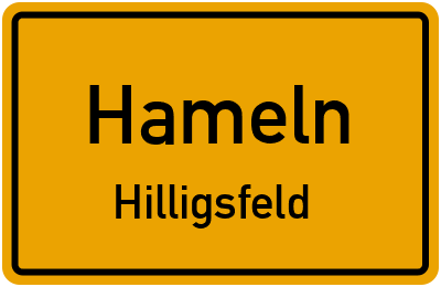 Straßenverzeichnis Hameln Hilligsfeld