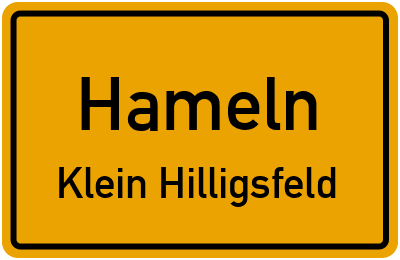 Straßenverzeichnis Hameln Klein Hilligsfeld