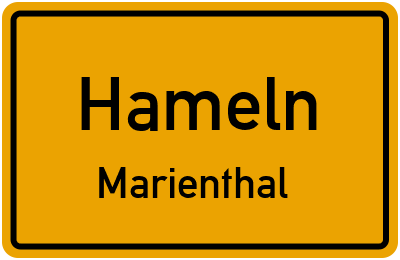 Straßenverzeichnis Hameln Marienthal