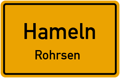 Straßenverzeichnis Hameln Rohrsen