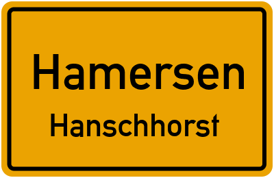 Straßenverzeichnis Hamersen Hanschhorst