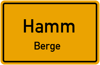 Straßenverzeichnis Hamm Berge