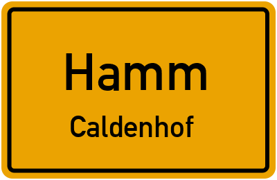 Straßenverzeichnis Hamm Caldenhof