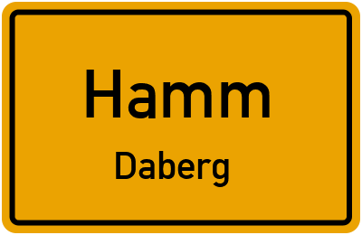 Straßenverzeichnis Hamm Daberg