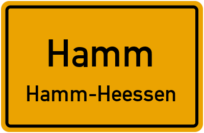 Straßenverzeichnis Hamm Hamm-Heessen