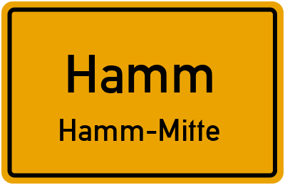 Straßenverzeichnis Hamm Hamm-Mitte
