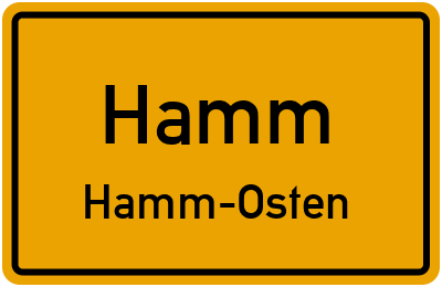 Straßenverzeichnis Hamm Hamm-Osten
