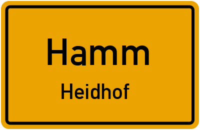 Straßenverzeichnis Hamm Heidhof