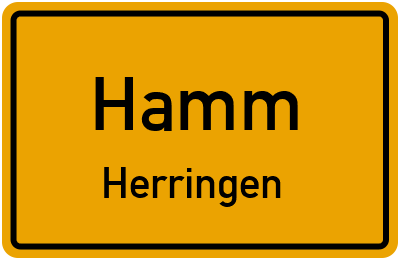 Ortsschild Hamm Herringen
