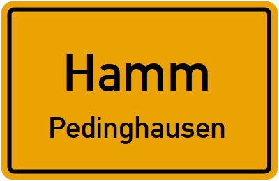 Straßenverzeichnis Hamm Pedinghausen