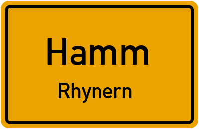 Straßenverzeichnis Hamm Rhynern