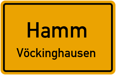 Ortsschild Hamm Vöckinghausen
