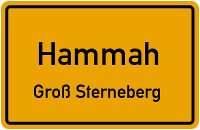 Straßenverzeichnis Hammah Groß Sterneberg