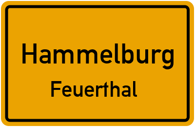 Ortsschild Hammelburg Feuerthal
