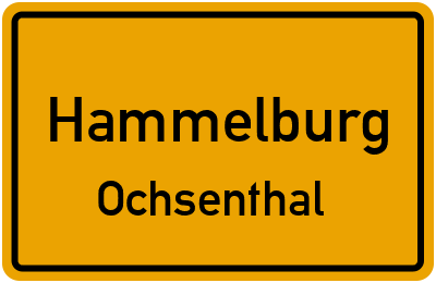 Ortsschild Hammelburg Ochsenthal