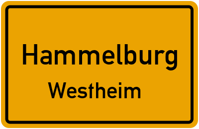 Ortsschild Hammelburg Westheim