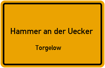 Straßenverzeichnis Hammer an der Uecker Torgelow