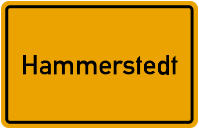 Ortsschild von Gemeinde Hammerstedt in Thüringen