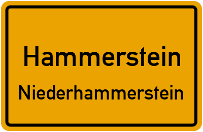Straßenverzeichnis Hammerstein Niederhammerstein