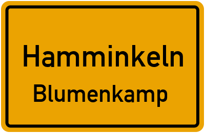 Straßenverzeichnis Hamminkeln Blumenkamp