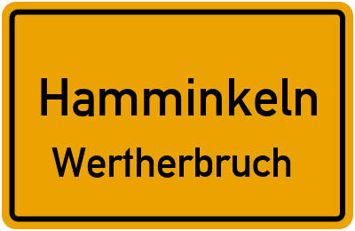 Straßenverzeichnis Hamminkeln Wertherbruch
