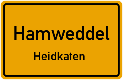 Straßenverzeichnis Hamweddel Heidkaten