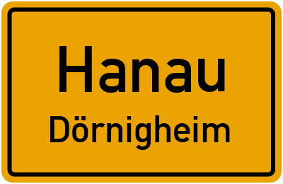 Straßenverzeichnis Hanau Dörnigheim