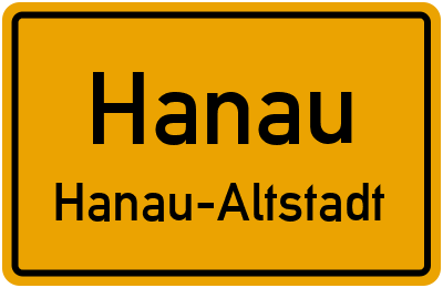 Straßenverzeichnis Hanau Hanau-Altstadt