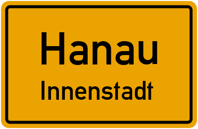 Straßenverzeichnis Hanau Innenstadt