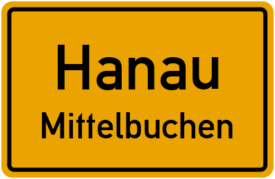Ortsschild Hanau Mittelbuchen