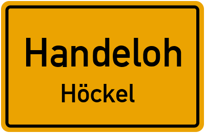 Ortsschild Handeloh Höckel