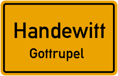 Ortsschild Handewitt Gottrupel