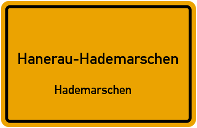 Straßenverzeichnis Hanerau-Hademarschen Hademarschen