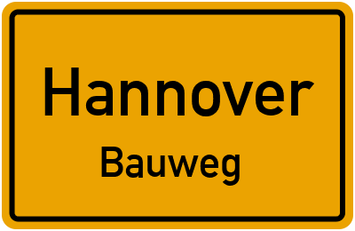 Straßenverzeichnis Hannover Bauweg