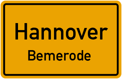 Straßenverzeichnis Hannover Bemerode