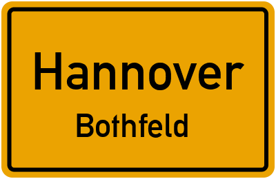 Ortsschild Hannover Bothfeld