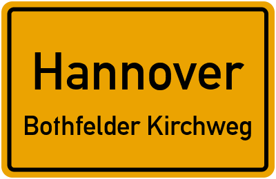 Straßenverzeichnis Hannover Bothfelder Kirchweg