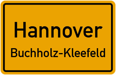 Straßenverzeichnis Hannover Buchholz-Kleefeld