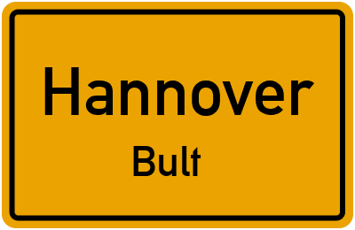 Ortsschild Hannover Bult