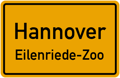 Straßenverzeichnis Hannover Eilenriede-Zoo