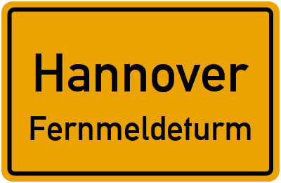 Straßenverzeichnis Hannover Fernmeldeturm