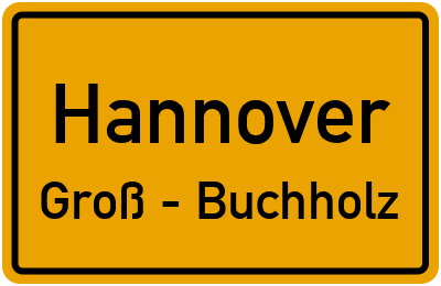 Straßenverzeichnis Hannover Groß - Buchholz