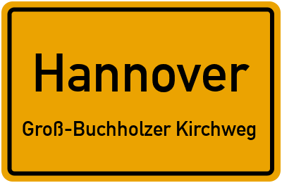 Straßenverzeichnis Hannover Groß-Buchholzer Kirchweg